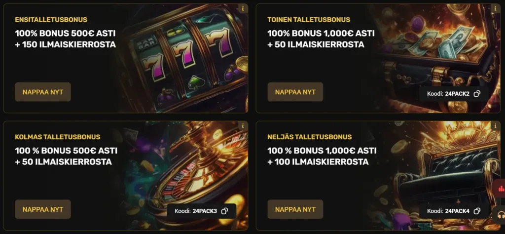 24 casino tervetuliaisbonus