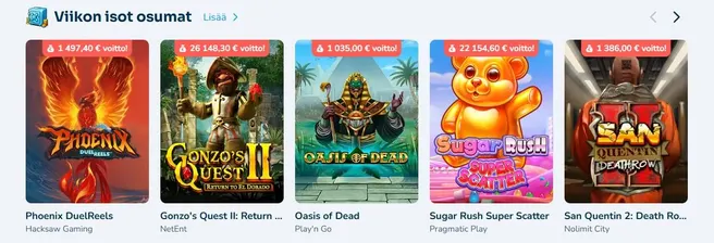 Bigwin pelivalikoima