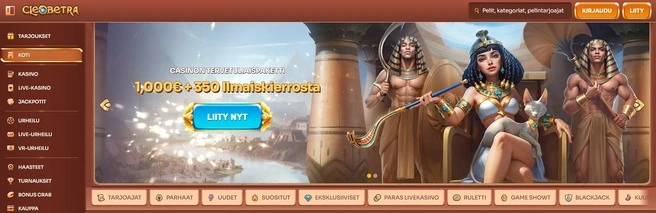 Cleobetra casino Tervetulobonus