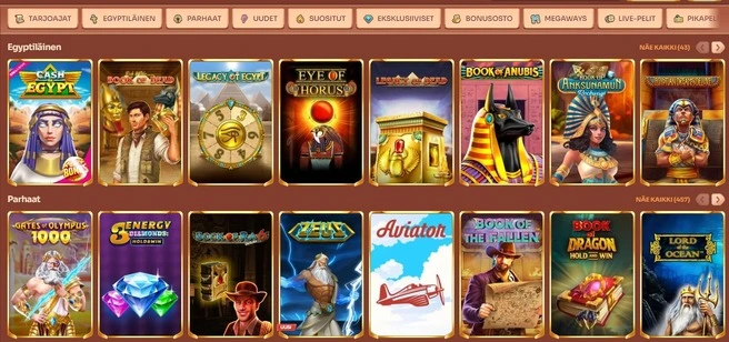Cleobetra casino Pelivalikoima