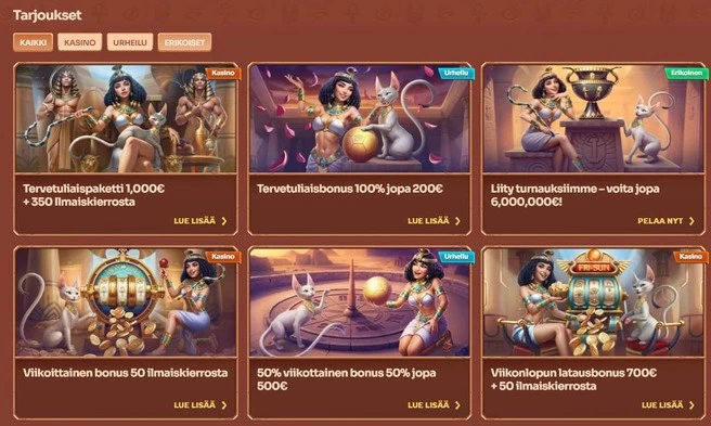 Cleobetra casino Tarjoukset