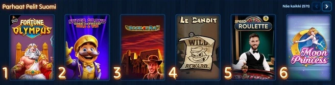 DudeSpin pelivalikoima