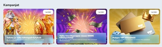 Huippu casino kampanjat