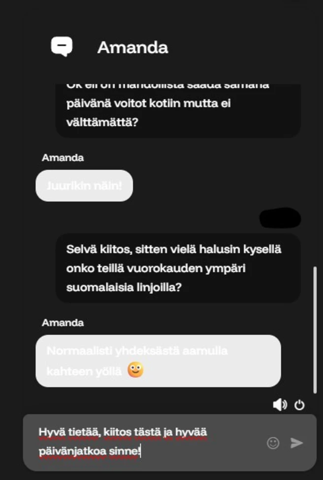 InstaCasino asiakaspalvelu