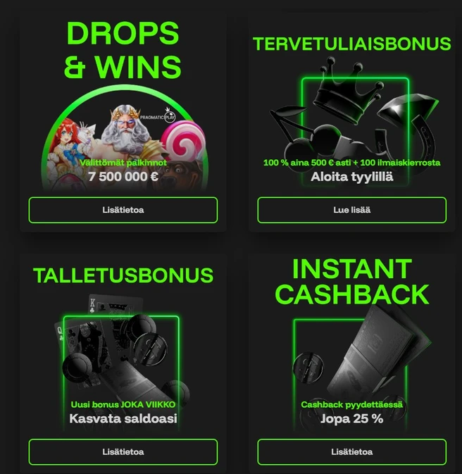 InstaCasino kampanjat