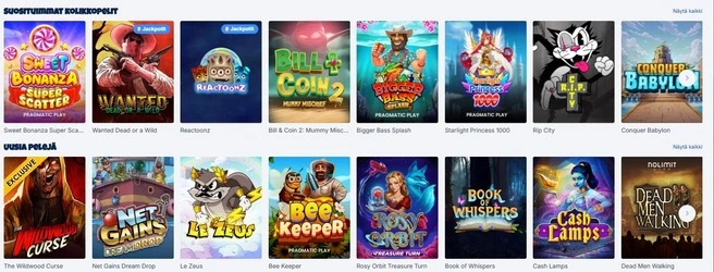 Kassuuu Casino Pelivalikoima