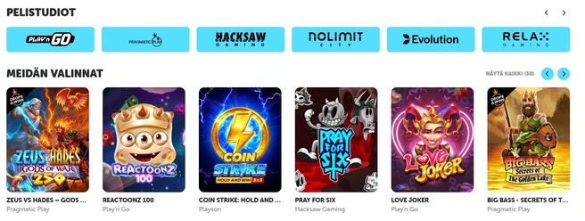 Kiekka pelivalikoima