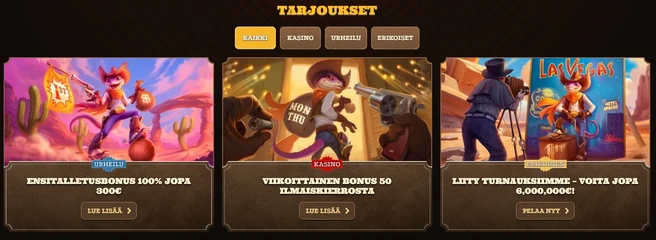 Lizaro Casino bonukset