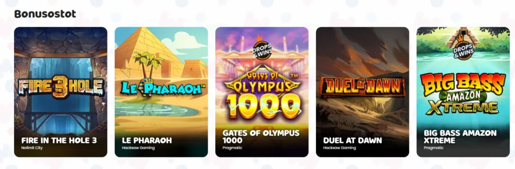 Munkki pelivalikoima