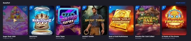 Panosta pelivalikoima