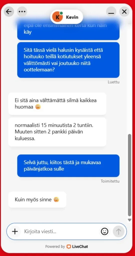 Potmanni asiakaspalvelu