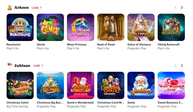 Potmanni pelivalikoima