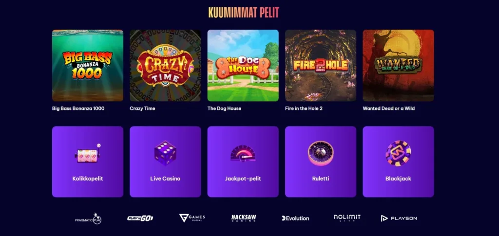 Speedz Casino pelivalikoima