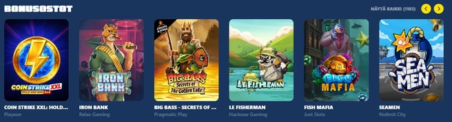 Spiidi pelivalikoima