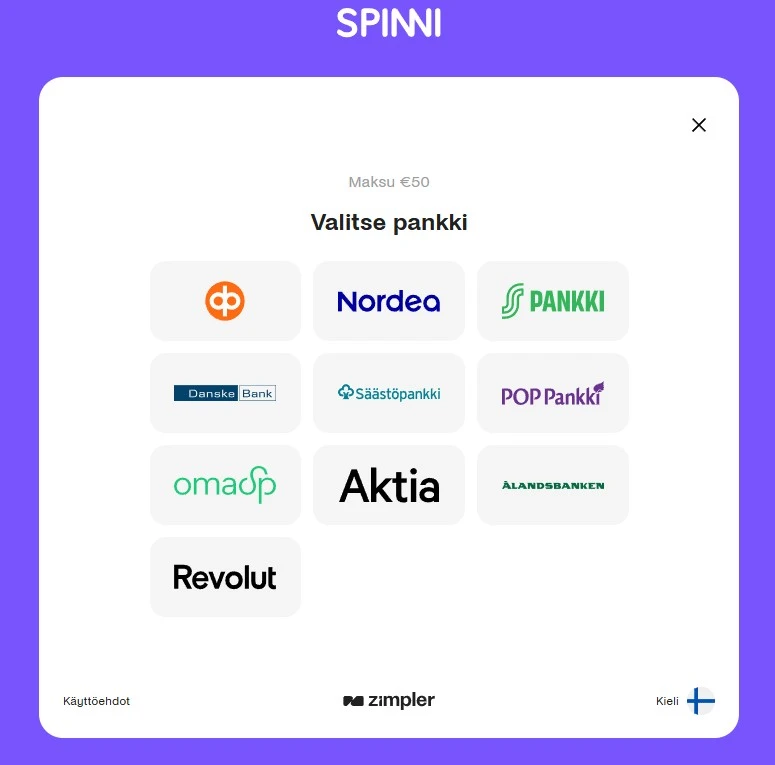 Spinni Kasino Talletus