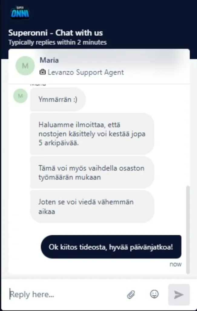 SuperOnni asiakaspalvelu