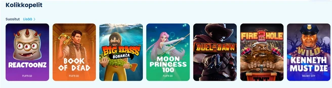 Taika Spinni pelivalikoima