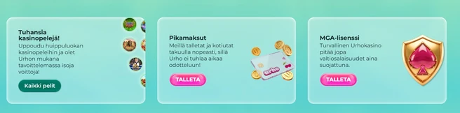 Urho Kasino tietoja