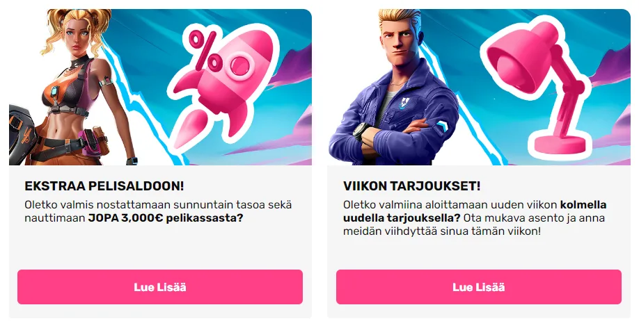 Vauhdikas kasino bonukset