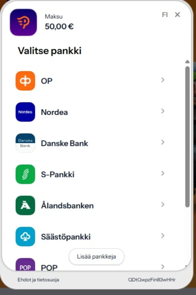 Viljo pankkimaksu