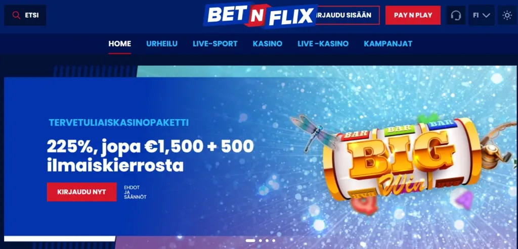 betnflix casino etusivu