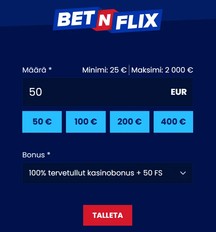 betnflix casino reksiteröinti
