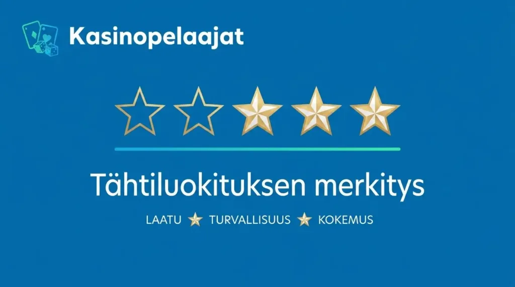 Nettikasinot arvostelukriteerit ja tähdet merkitys