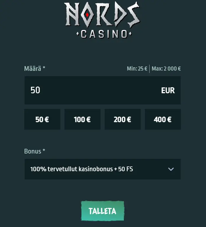 nords casino rekisteröinti