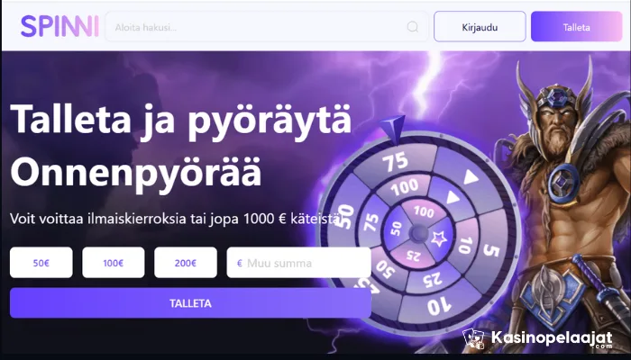 spinni kasino talletus kasinopelaajat.com